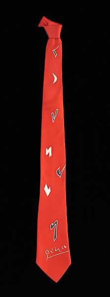 Necktie, Pablo Picasso (Spanish, Malaga 1881–1973 Mougins, France), silk, French 