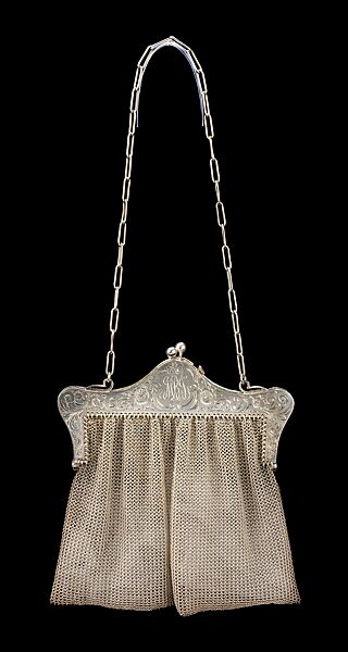 Purse, metal, American