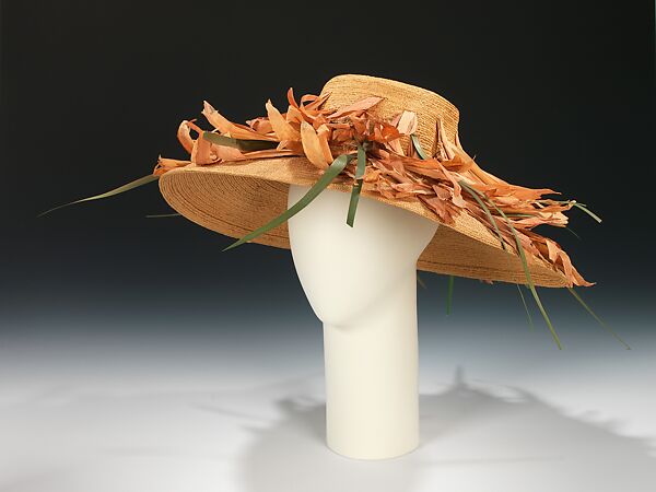 Hat, House of Dior (French, founded 1946), straw, plant fibers, French 
