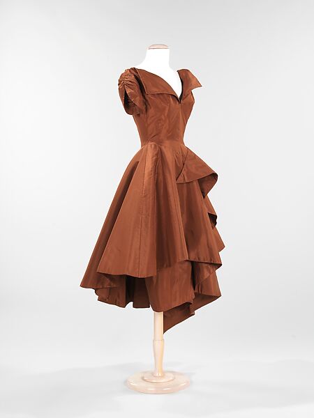Evening dress, Charles James (American, born Great Britain, 1906–1978), silk, American