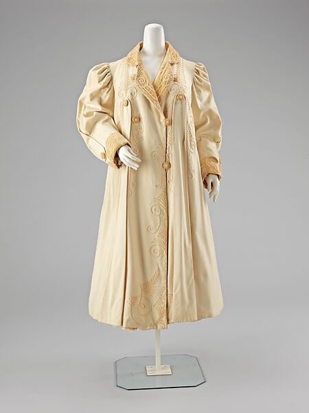 Coat, Abraham &amp; Straus, wool, silk, American 