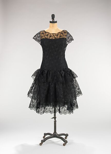 Cocktail dress, House of Balenciaga (French, founded 1937), silk, synthetic, French 