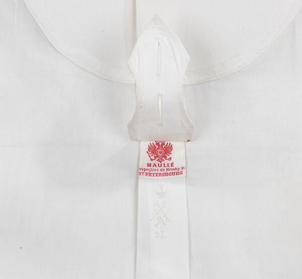 Evening shirt, Maullé (Russian), linen, Russian