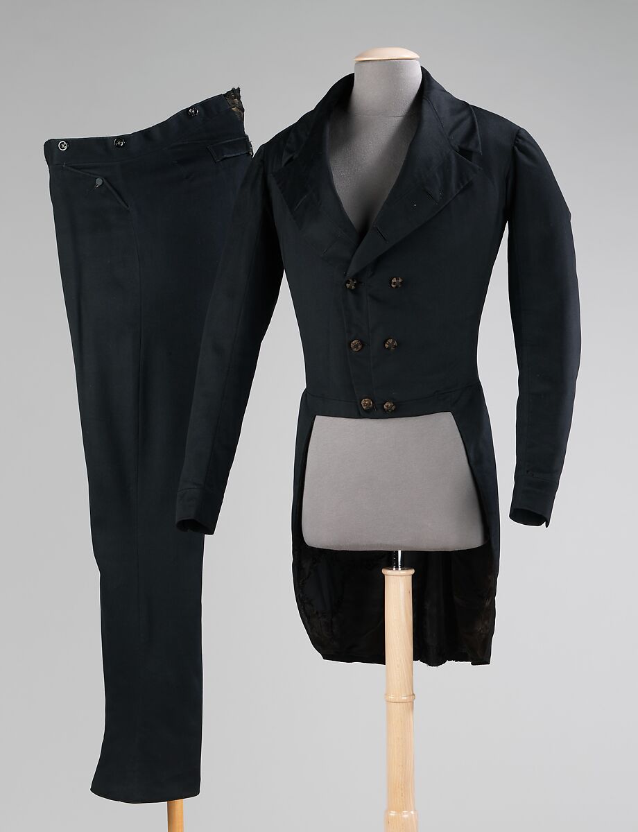 Suit, wool, synthetic, American 