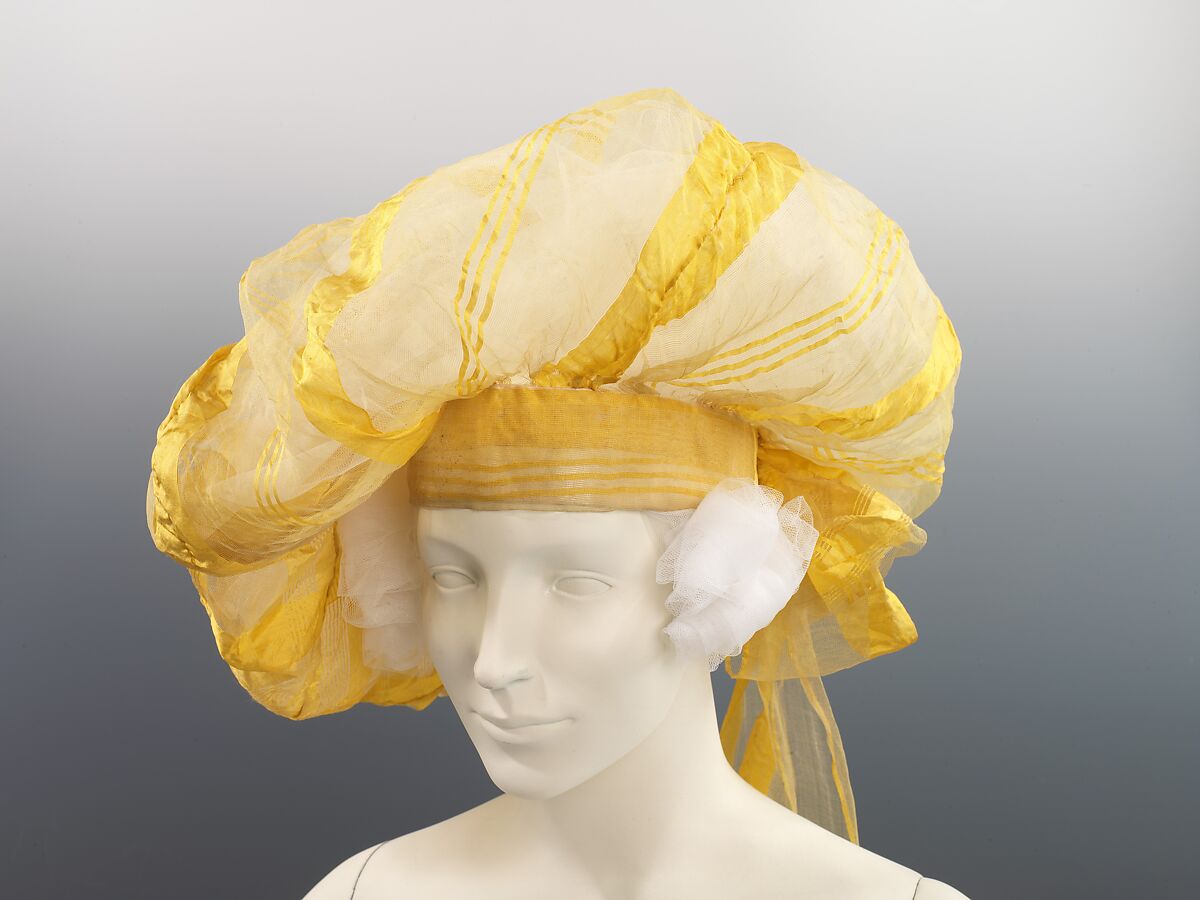 Turban, silk, British 