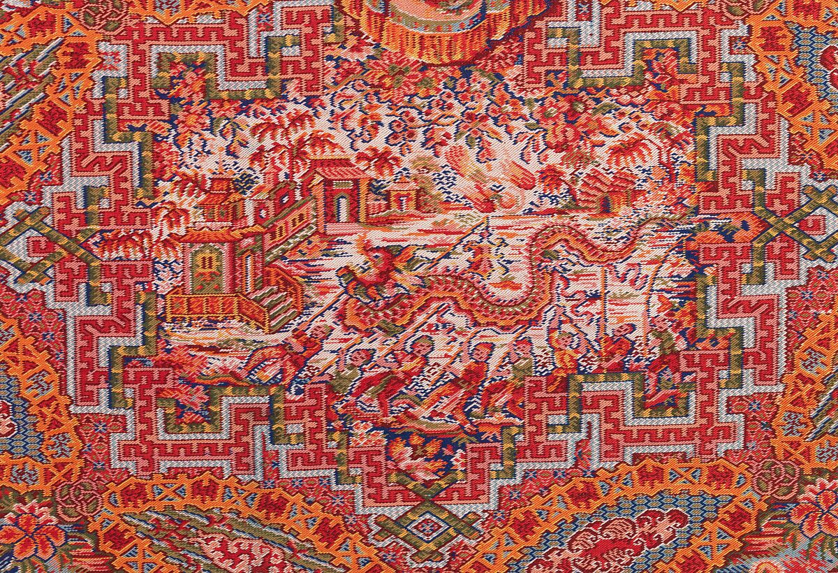 Shawl, Attributed to Anthony Berrus, wool, silk, French