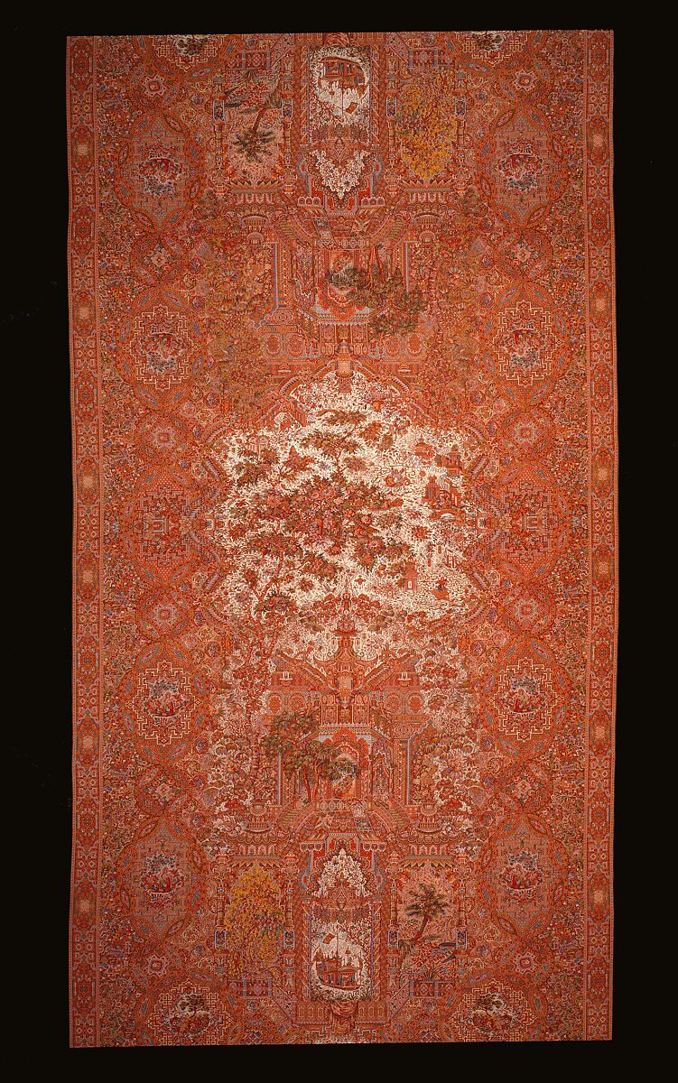 Shawl, Attributed to Anthony Berrus, wool, silk, French