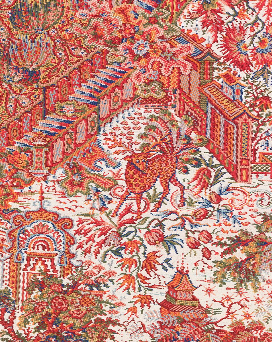 Shawl, Attributed to Anthony Berrus, wool, silk, French