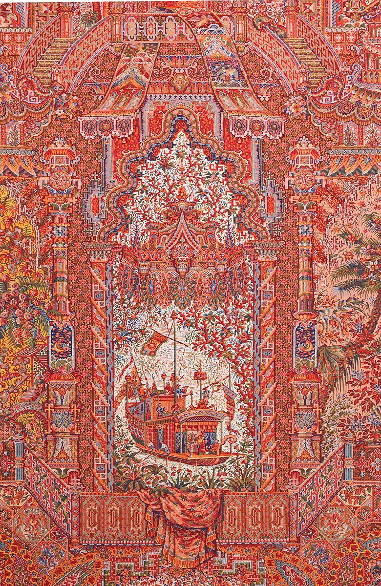 Shawl, Attributed to Anthony Berrus, wool, silk, French