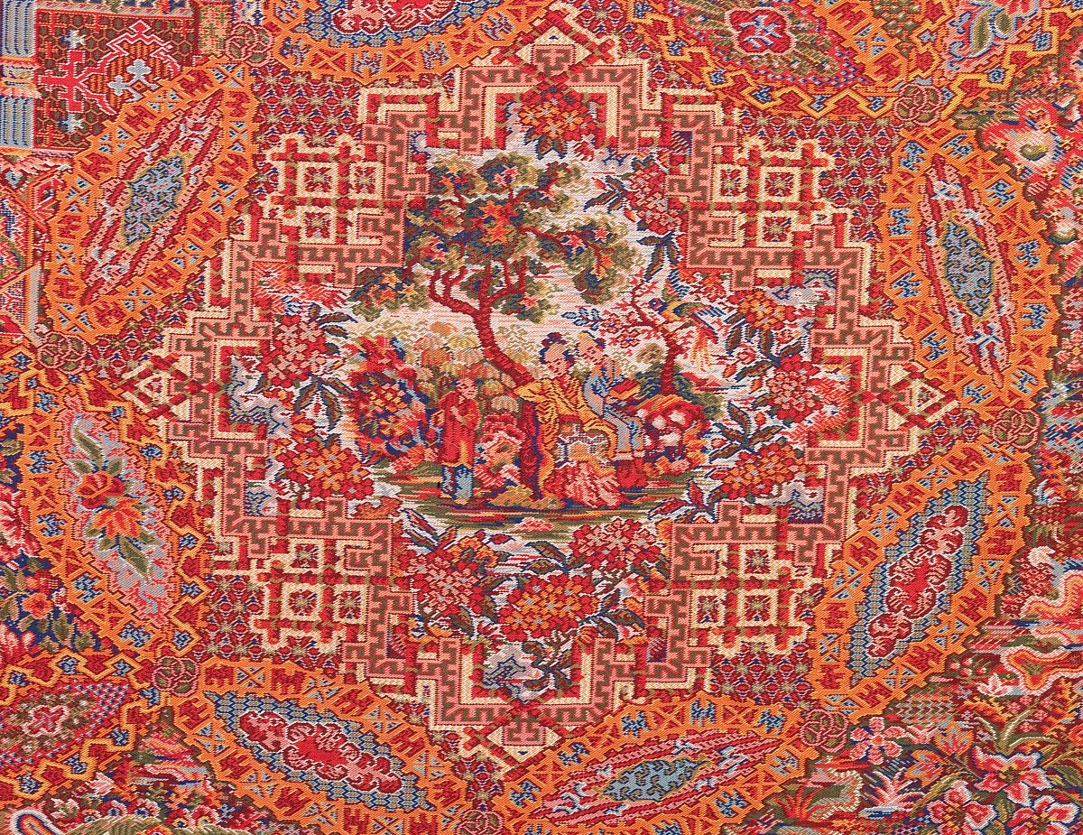 Shawl, Attributed to Anthony Berrus, wool, silk, French