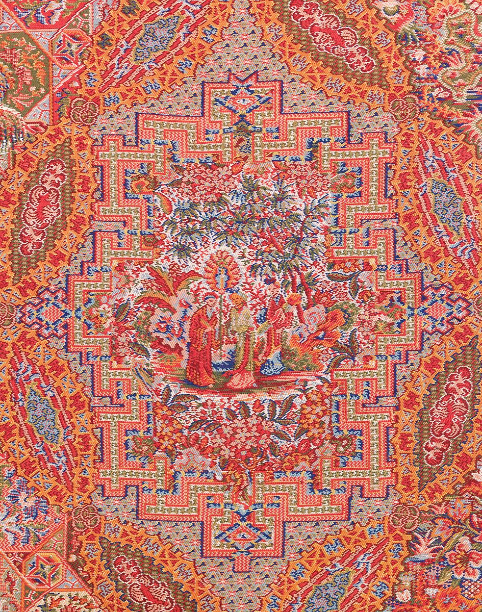 Shawl, Attributed to Anthony Berrus, wool, silk, French