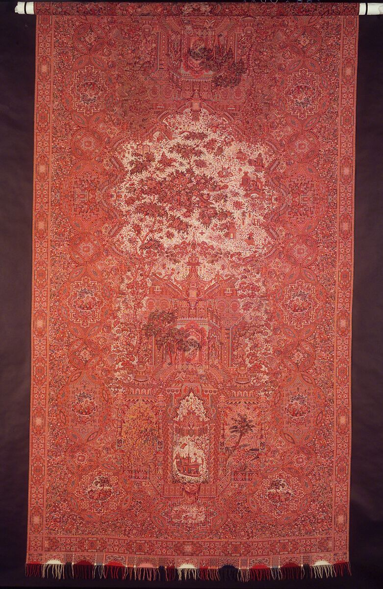 Shawl, Attributed to Anthony Berrus, wool, silk, French