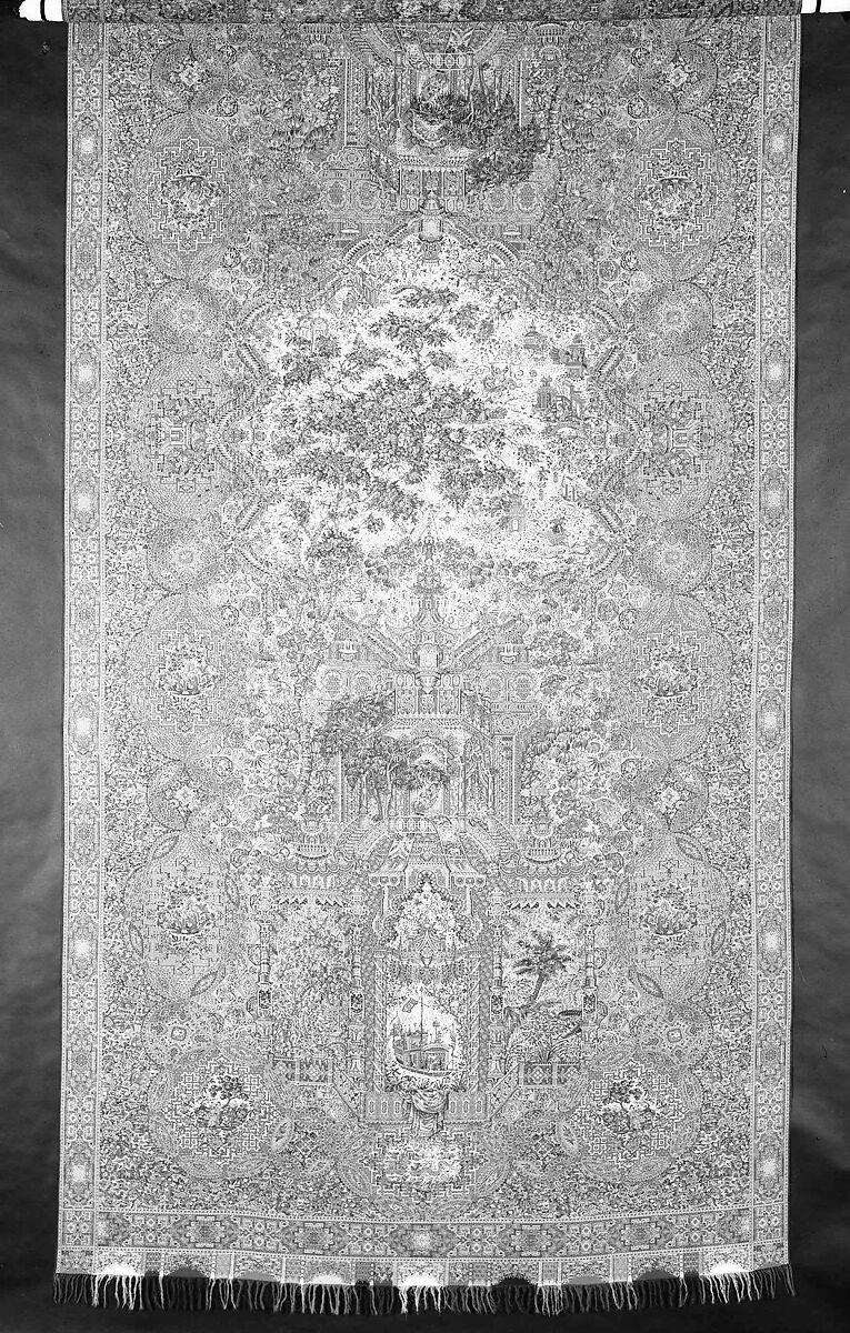 Shawl, Attributed to Anthony Berrus, wool, silk, French