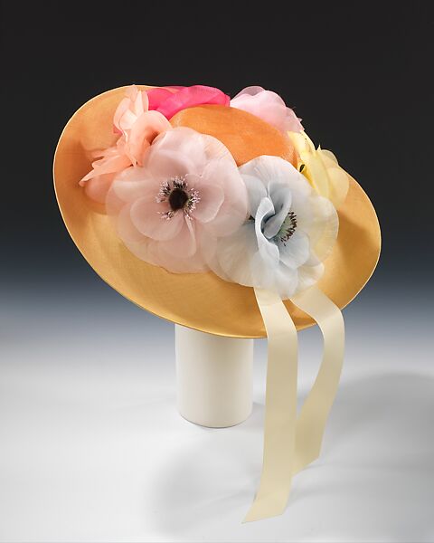 Picture hat, House of Lanvin (French, founded 1889), straw, silk, French 