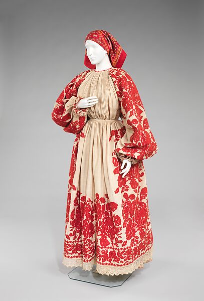 Ensemble, cotton, European, Eastern 