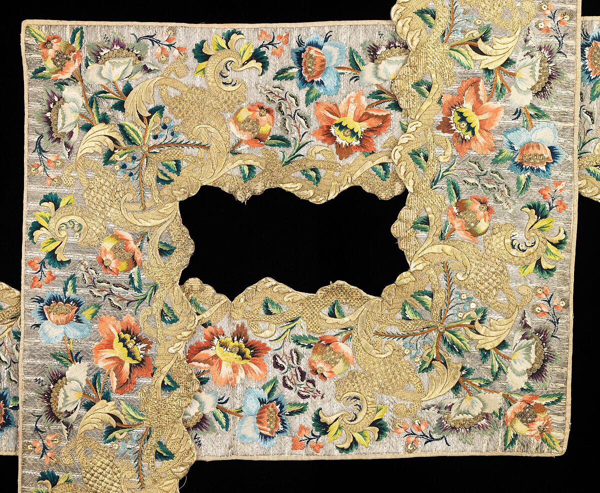 Stole, Silk, metal, Spanish