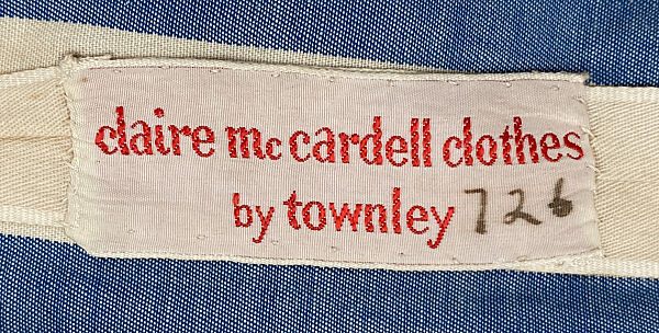 Sundress, Claire McCardell (American, 1905–1958), cotton, American