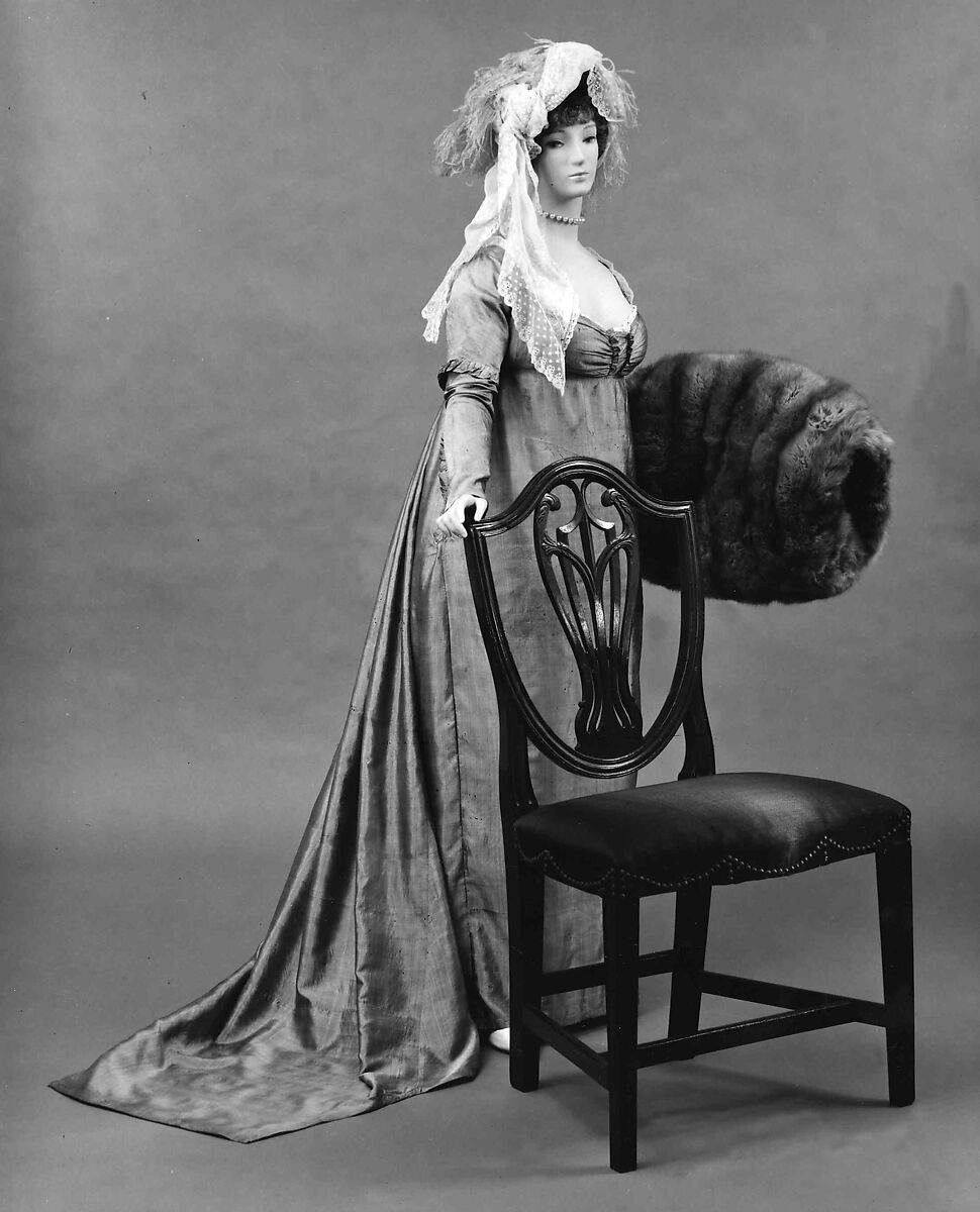 Dress, silk, American