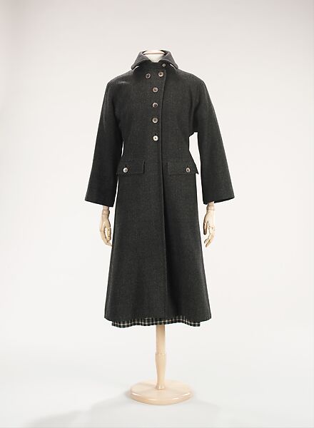 Ensemble, Claire McCardell (American, 1905–1958), wool, mother-of-pearl, American