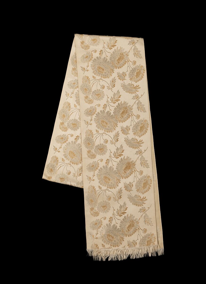 Wedding sash, silk, American 