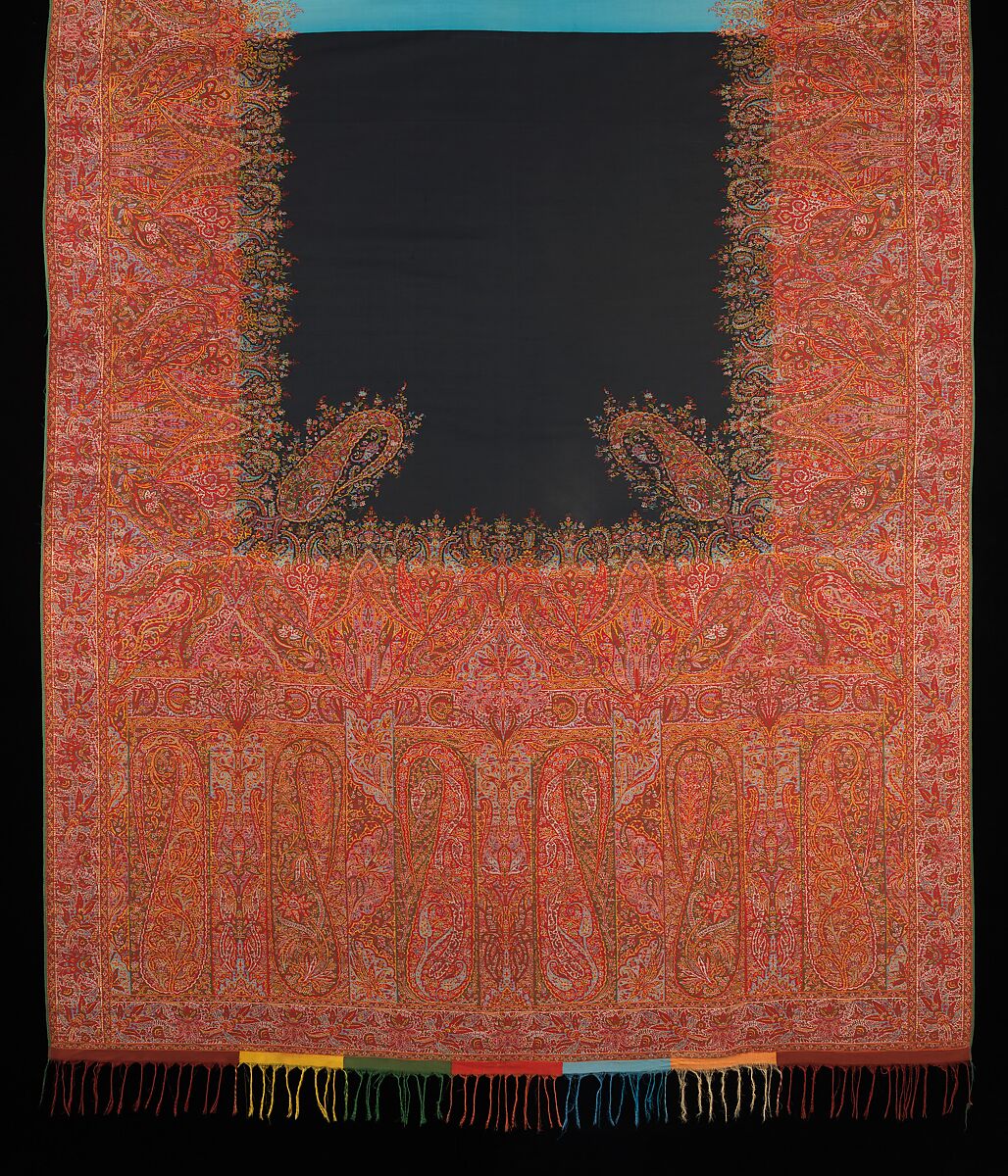 Shawl, wool, cotton, Scottish