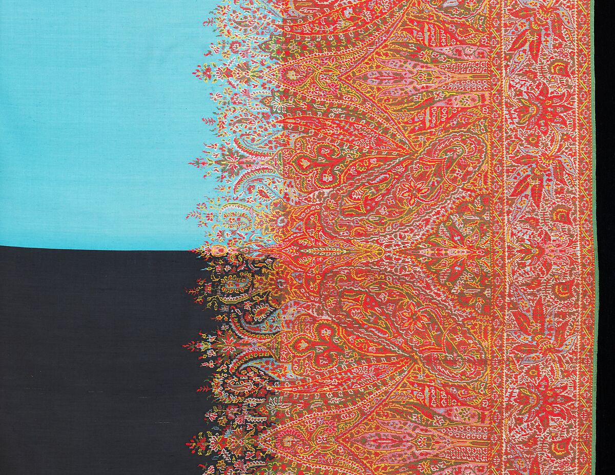 Shawl, wool, cotton, Scottish