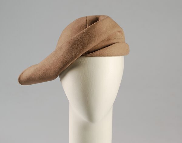 Cloche, Sally Victor (American, 1905–1977), wool, American 