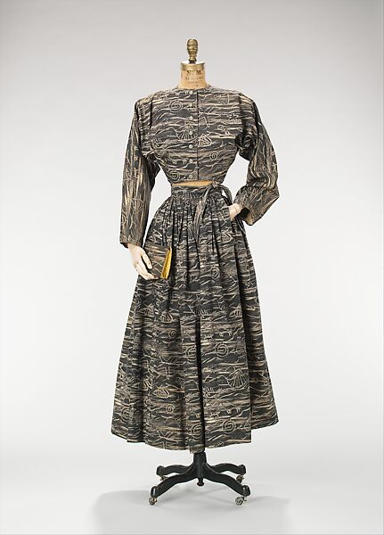 Cocktail ensemble, Claire McCardell (American, 1905–1958), cotton, American 