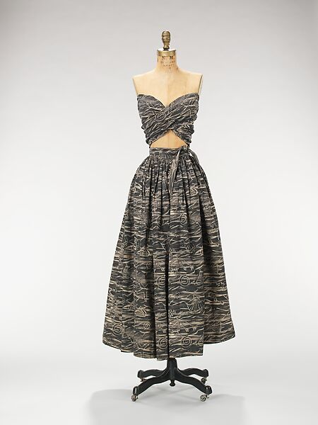 Cocktail ensemble, Claire McCardell (American, 1905–1958), cotton, American
