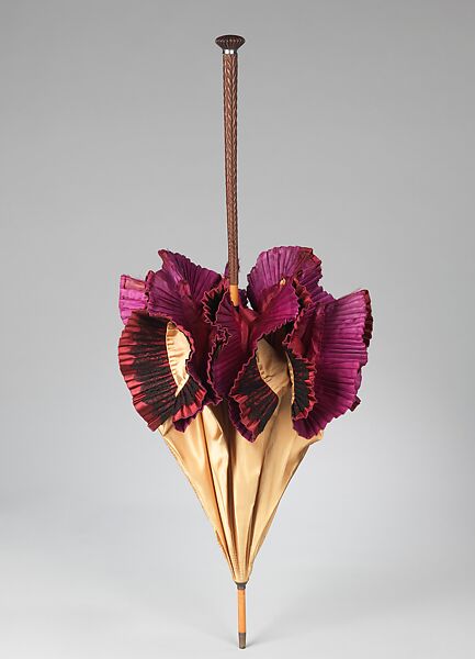 Parasol, Lyon, silk, wood, metal, French 