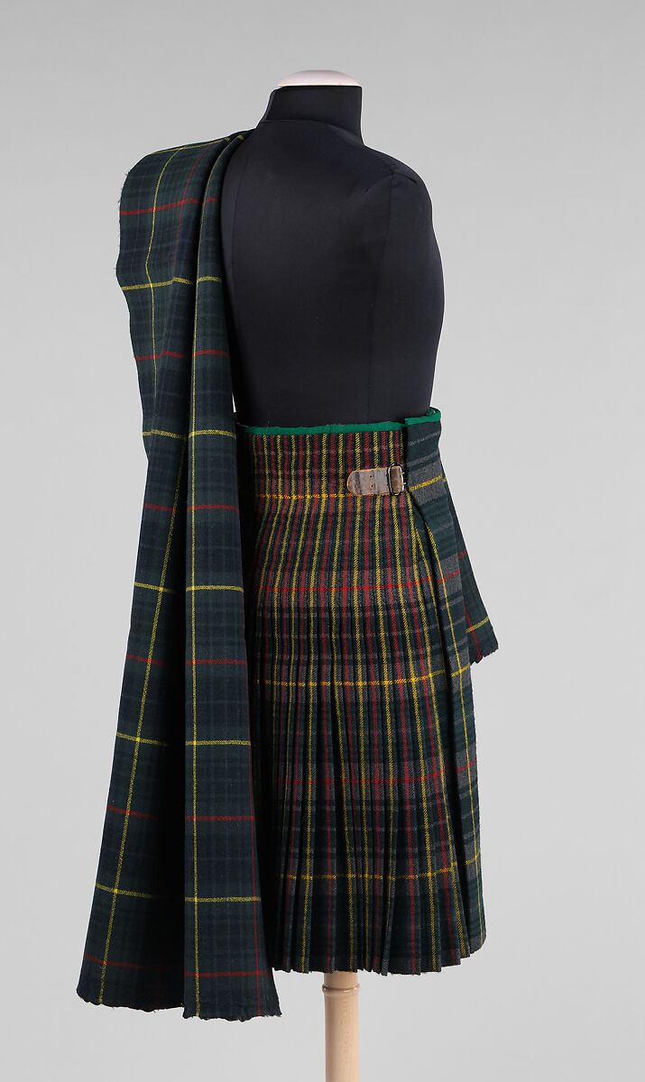 Kilt, wool, leather, metal, Scottish