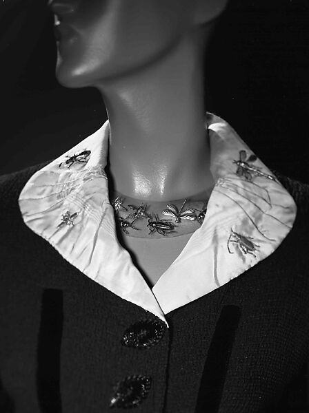 Suit, Schiaparelli (French, founded 1927), rayon, silk, plastic (cellulose acetate, cellulose nitrate), French