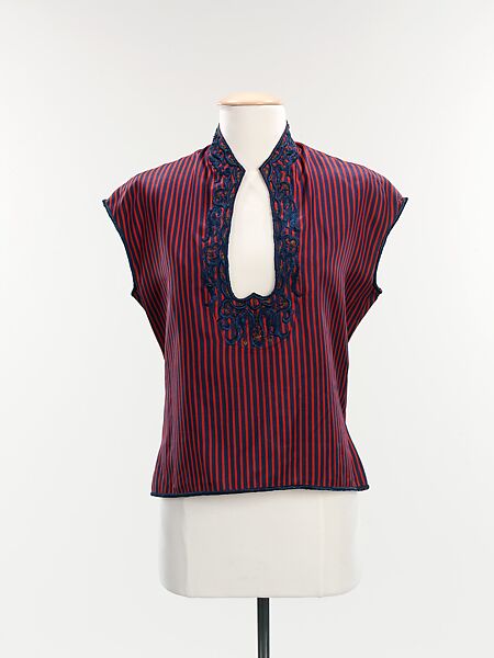 Evening blouse, Elsa Schiaparelli (Italian, 1890–1973), silk, French 