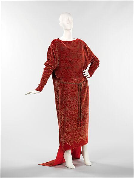 Evening dress, Gallenga (Italian, 1918–1974), silk, metal, Italian 