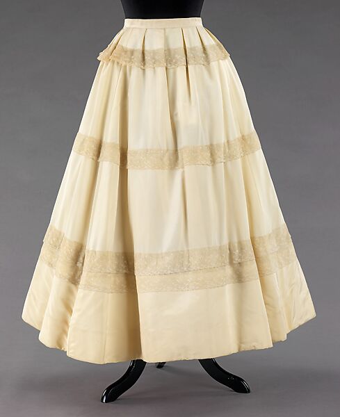 Petticoat, Mainbocher (French and American, founded 1930), silk, linen, American 