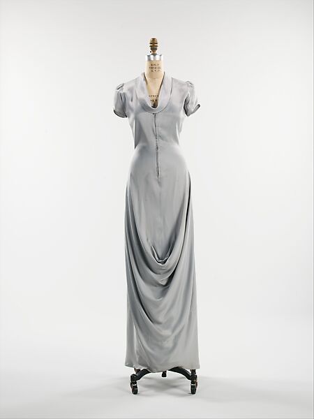 Evening dress, Schiaparelli (French, founded 1927), silk, French 