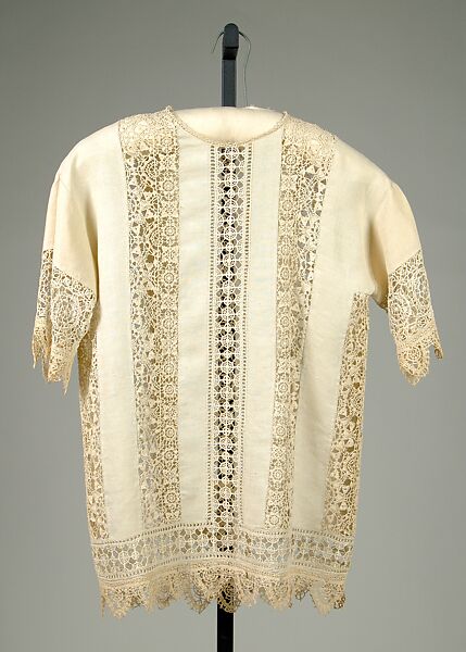 Overblouse, linen, probably French 
