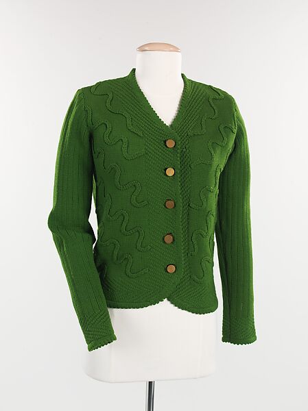 Sweater, Elsa Schiaparelli (Italian, 1890–1973), wool, French 