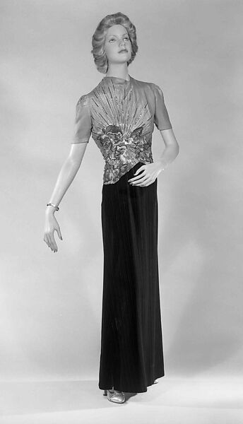 Evening skirt, Elsa Schiaparelli (Italian, 1890–1973), silk, French