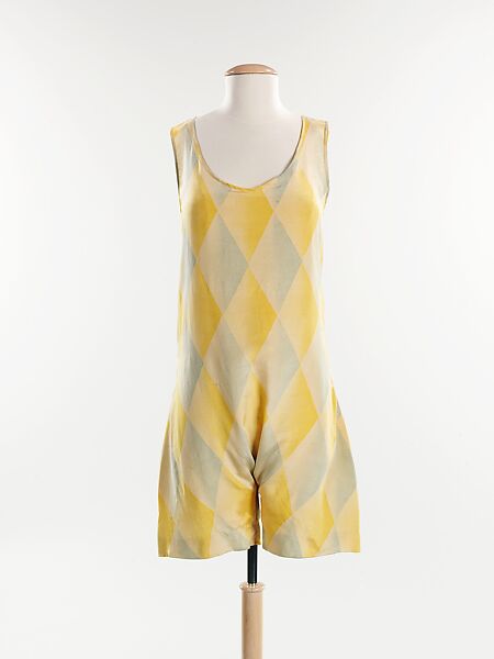 Playsuit, silk, probably French 