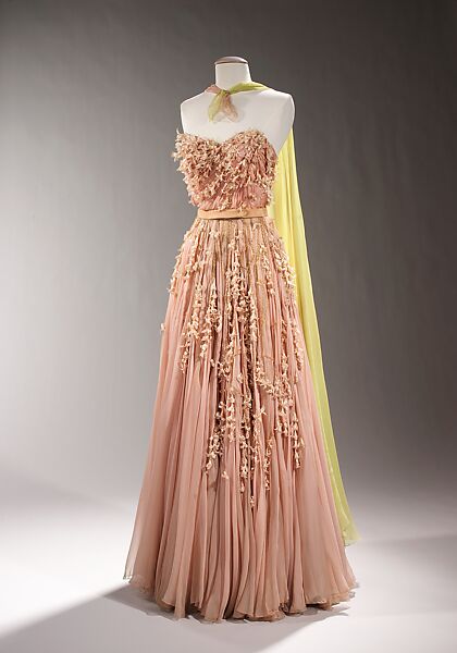Evening dress, Sophie Gimbel (American, Houston, Texas 1898–1981 New York), silk, rhinestones, American 