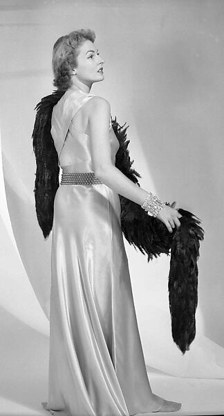 Evening dress, House of Lanvin (French, founded 1889), silk, metal, French