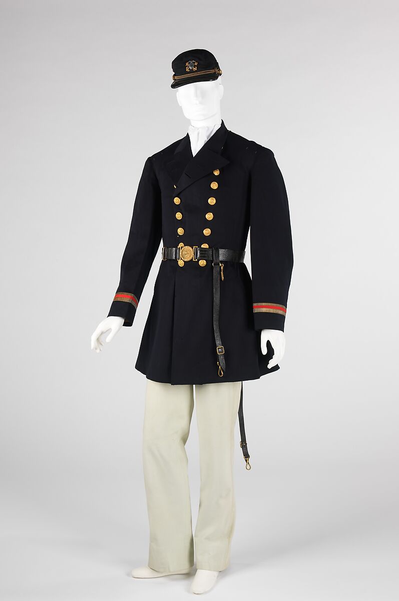 Military uniform, A. P. Rego, wool, metal, leather, Portuguese 