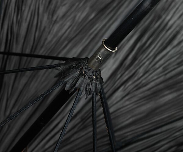 Parasol, silk, wood, metal, cotton, American