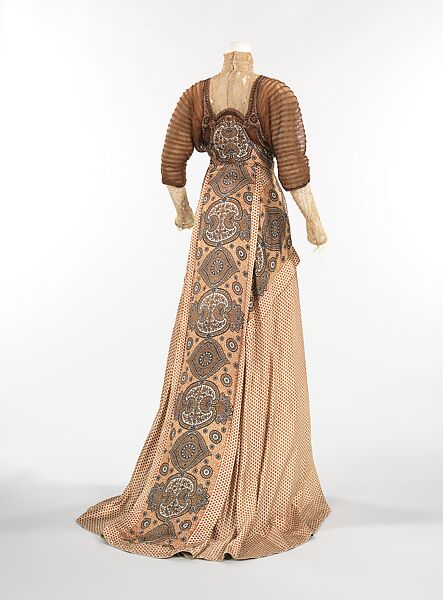 Evening dress, Weeks (French), silk, linen, French