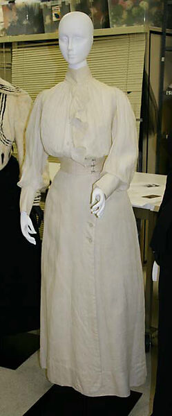 Blouse, linen, American