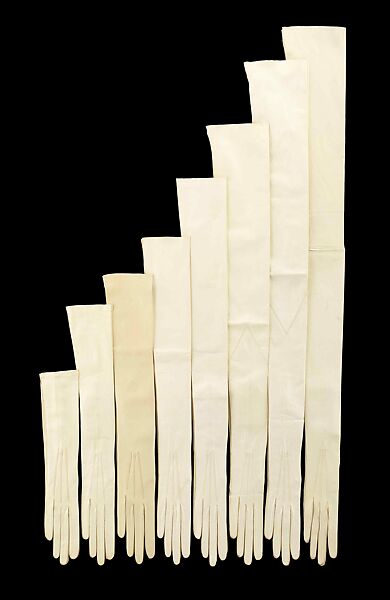 Evening gloves, Reynier, leather, French