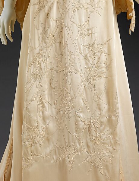 Wedding dress, L. Anderson (American), silk, American