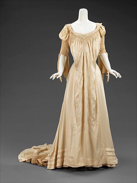 Wedding dress, L. Anderson (American), silk, American 