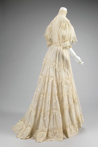 Dress, cotton, American